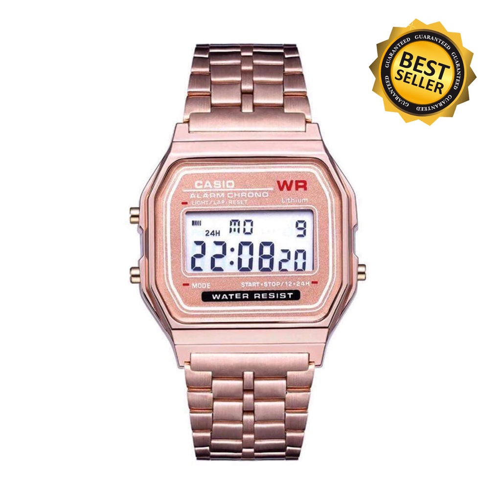 Casio F91W Digital Stainless Steel Unisex Watch (Rose Gold) | Shopee ...
