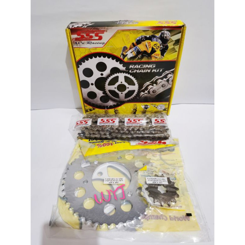 sss chain set sniper150 lc150 45t/14t 43t/14t 130L | Shopee Philippines