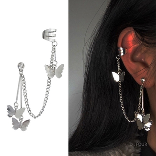 1Pc Jewelry Butterfly Earrings Go with Everything Temperament Tassel Earrings Pendant Ear Clip