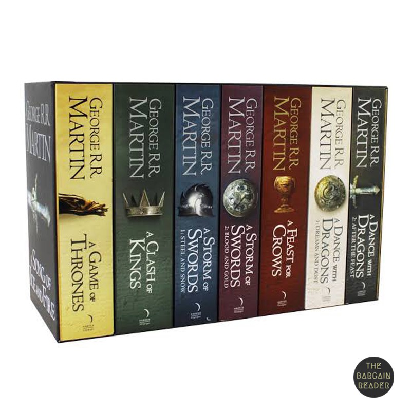 7 Books Game Of Thrones Deluxe Complete Boxed Set Uk Edition By