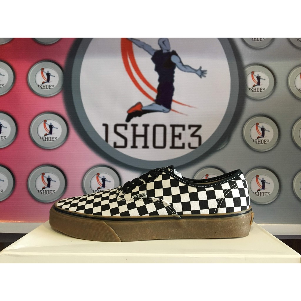 vans checkered gum sole