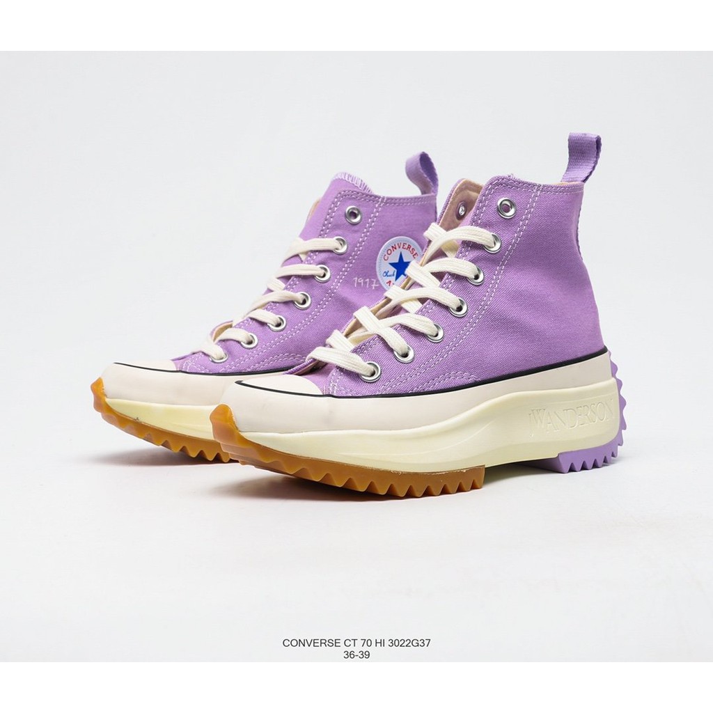 J W Anderson X Converse Chuck Run Star Hike 1970s Joint Model Women S High Top Platform Canvas Shoes Zigzag Bottom Fashion Sneakers Shopee Philippines