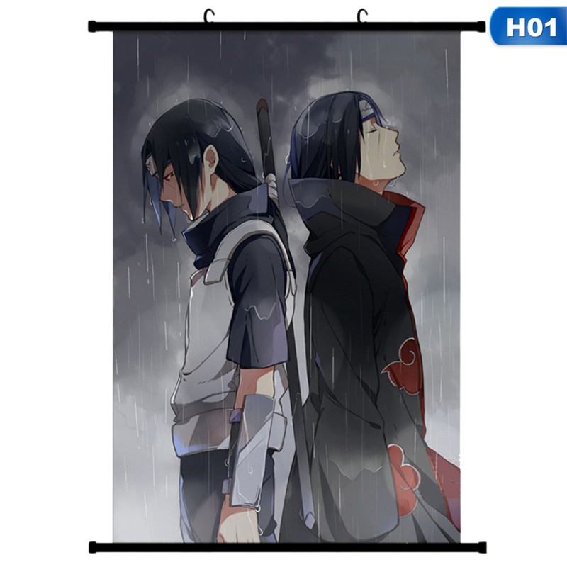 Uchiha Itachi Naruto Anime Hd Print Wall Poster Scroll Home Decor Cosplay