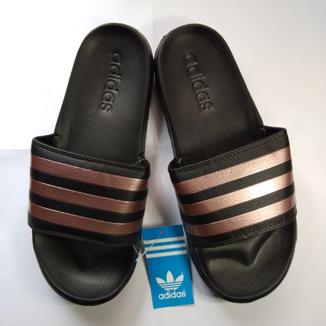 adidas adilette comfort slides women's rose gold