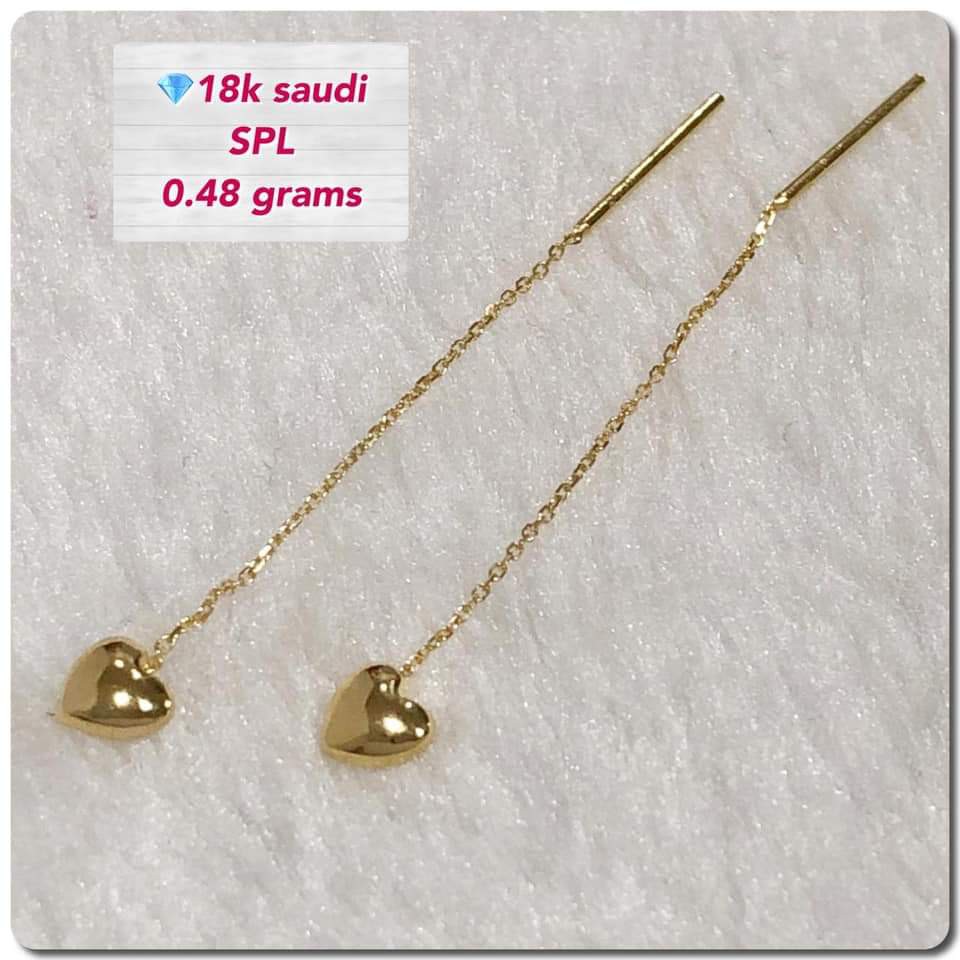Tictac 18k Saudi Gold Earrings Shopee Philippines