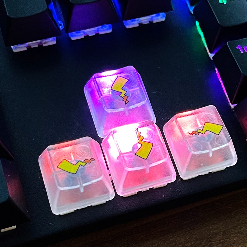 Valorant Keycaps Artisan 4pcs Personality Tail Gaming R1 R2 R3 R4 OEM ...