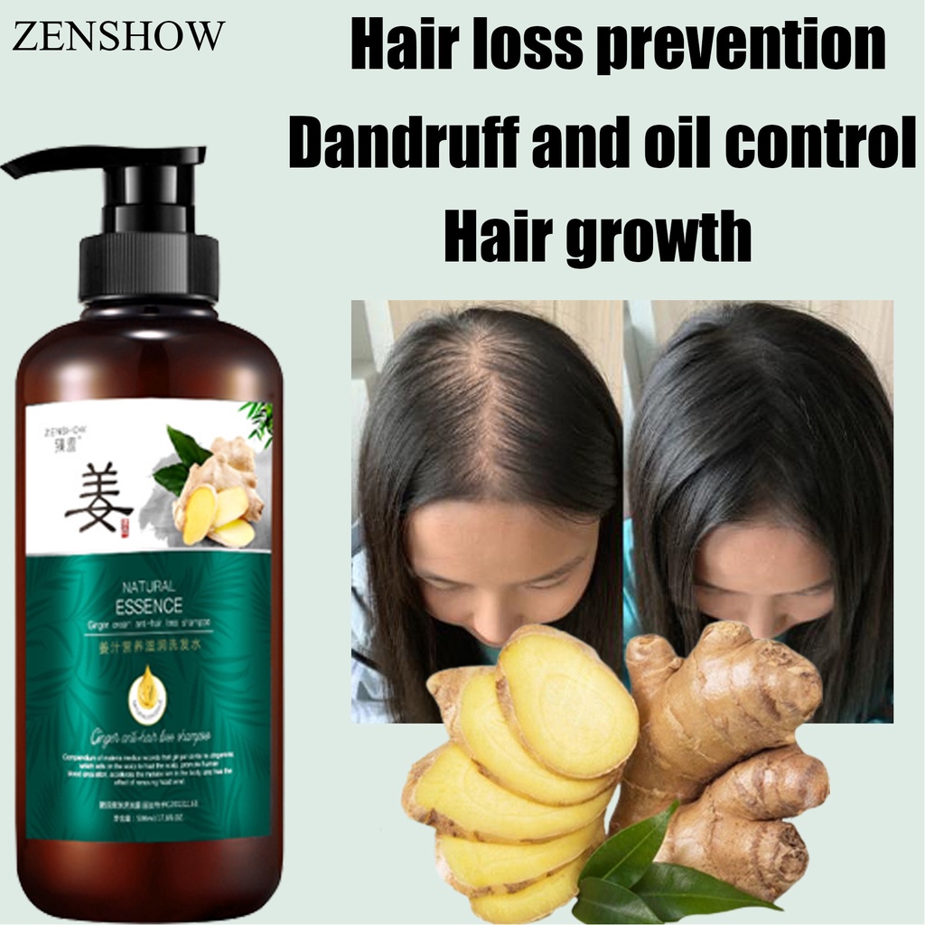 Ginger Shampoo Hair Growth Anti Dandruff Shampoo Hair Loss Treatment pampakapal ng buhok 500ML