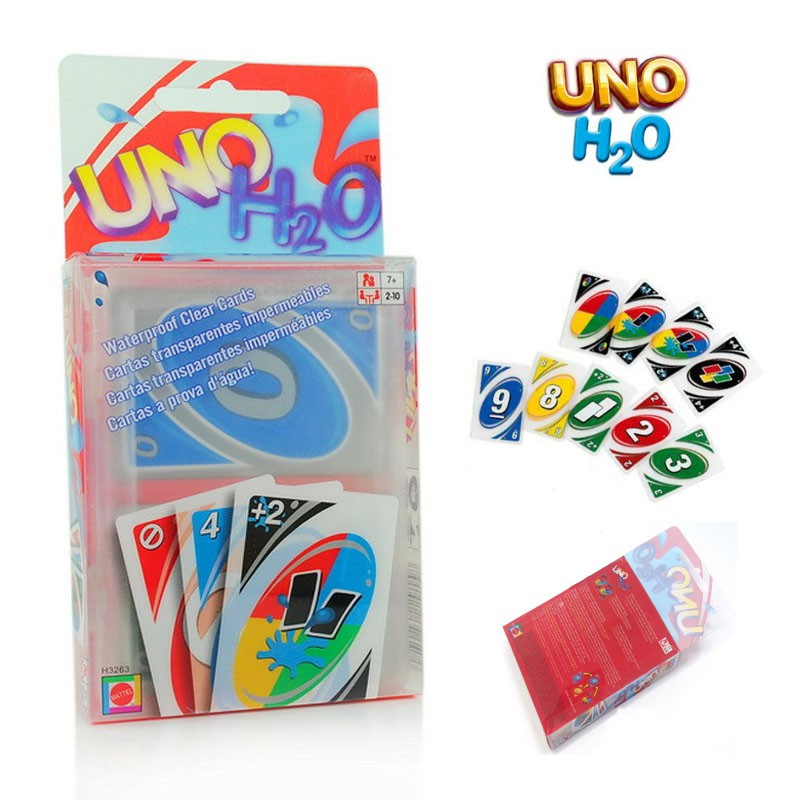 Card Game Uno H2o Waterproof Clear Game Transparent Playing Card Shopee Philippines