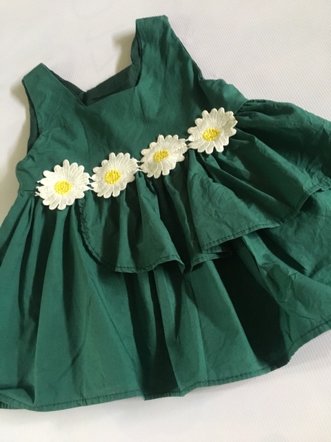 emerald green dress for baby girl
