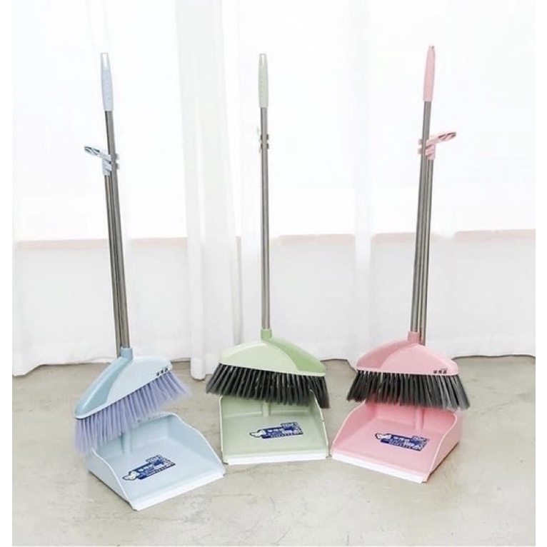 Broom and Dustpan Set Dust Pan with Handle Cleaning Brush Broom Floor Sweep Walis 2 in 1
