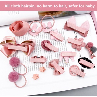 Set of 18pcs Kids Hair Accessories Barrettes Hair clips Baby Girls Headdress Gift Set with Paperbag #3