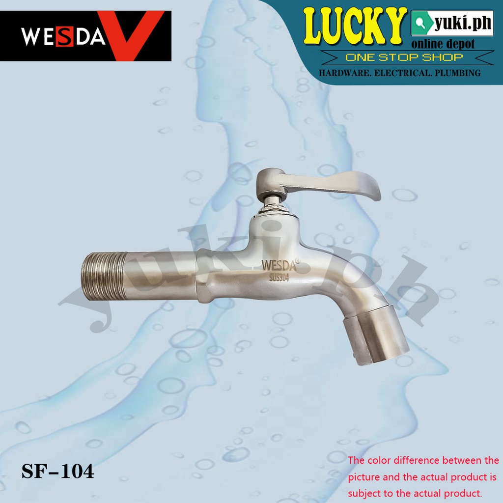SF104 WESDA 304 stainless steel faucet extended version washing machine