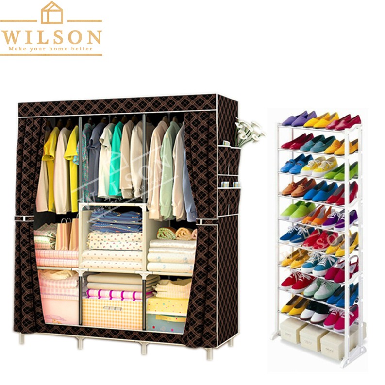 Wilson Wilson 88130 Storage Wardrobe With Amazing Shoe Rack