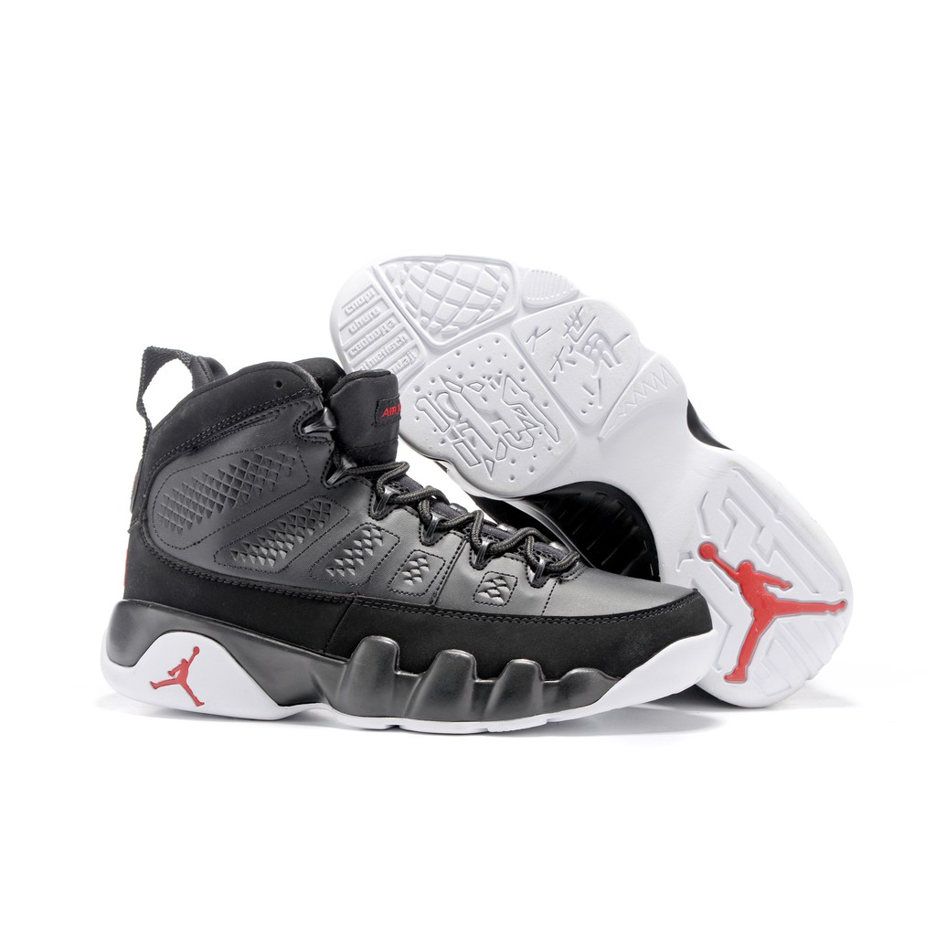 jordan 9s black and white