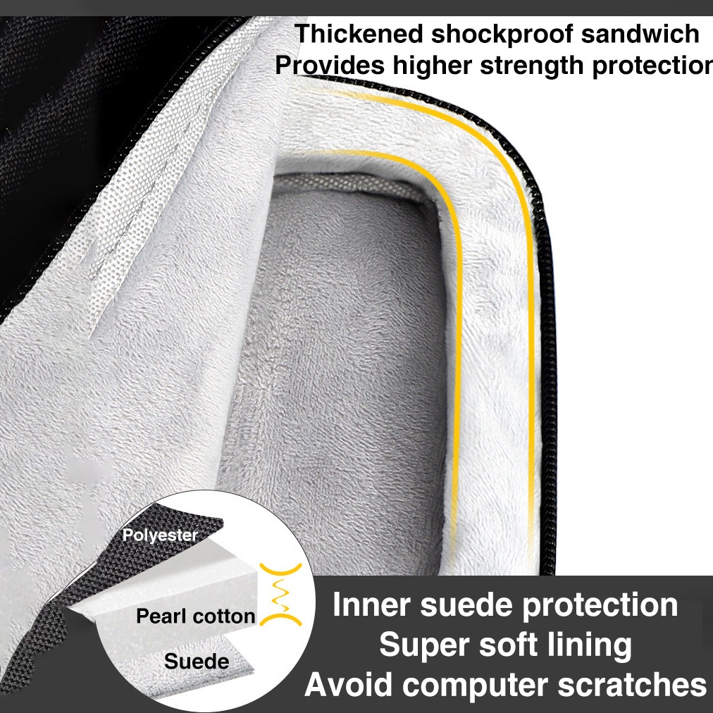 Hand Held Style Inner Bag of Laptops Portable Computer Bag with Trolley