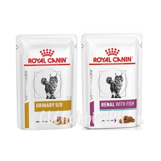 ROYAL CANIN wet cat food 85g pouch Veterinary Urinary S/O SO Renal with Fish