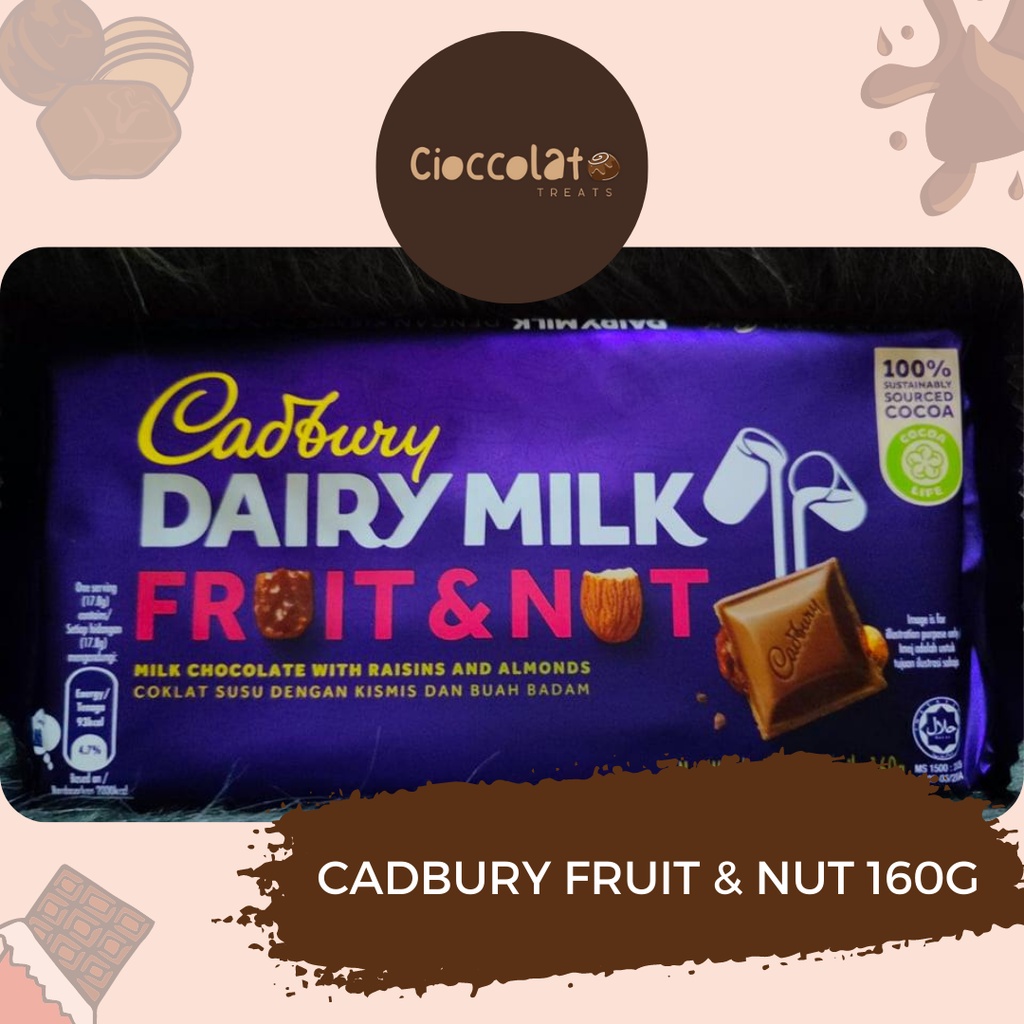 Cadbury Fruit and Nut 160g Shopee Philippines
