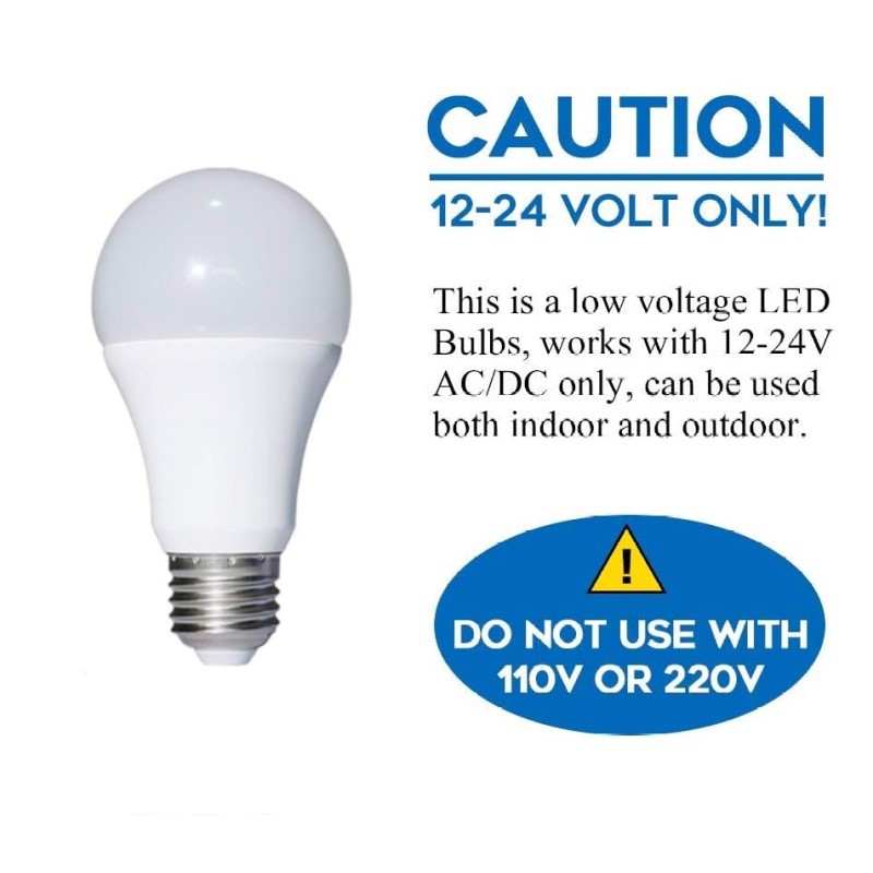 12v 24v 36v Dc Ac Led Light Bulb 9w, Can A 12 Volt Battery Power Light Bulb