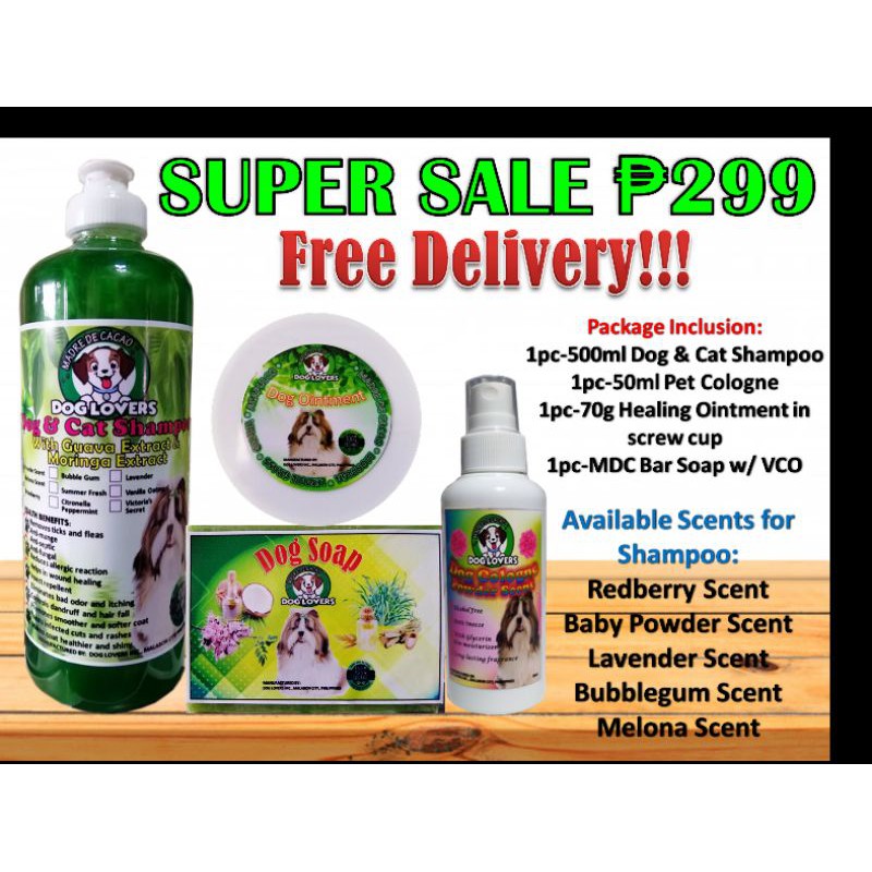 299 SULIT PACK DOG AND CAT SHAMPOO W/ CONDITIONER #1