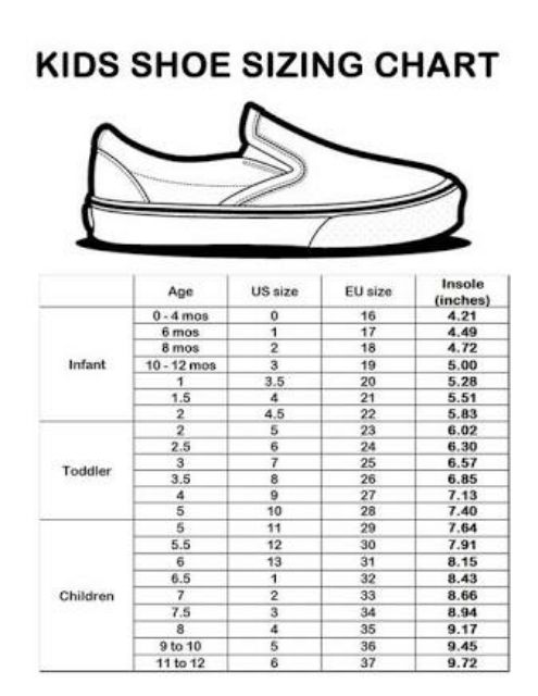 zara kids shoe size