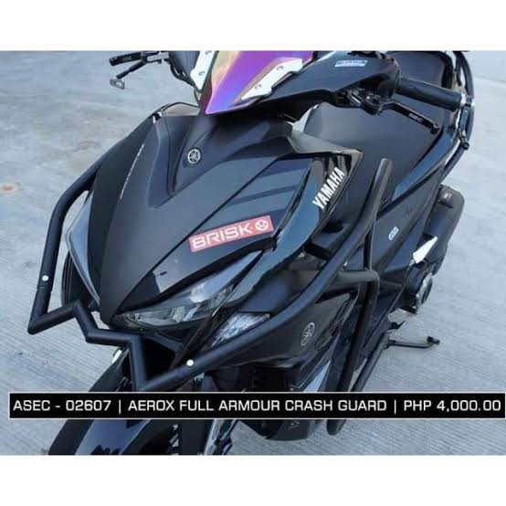 Sec Crash Guard Full Armour For Aerox With Bolts And Nuts Shopee Philippines