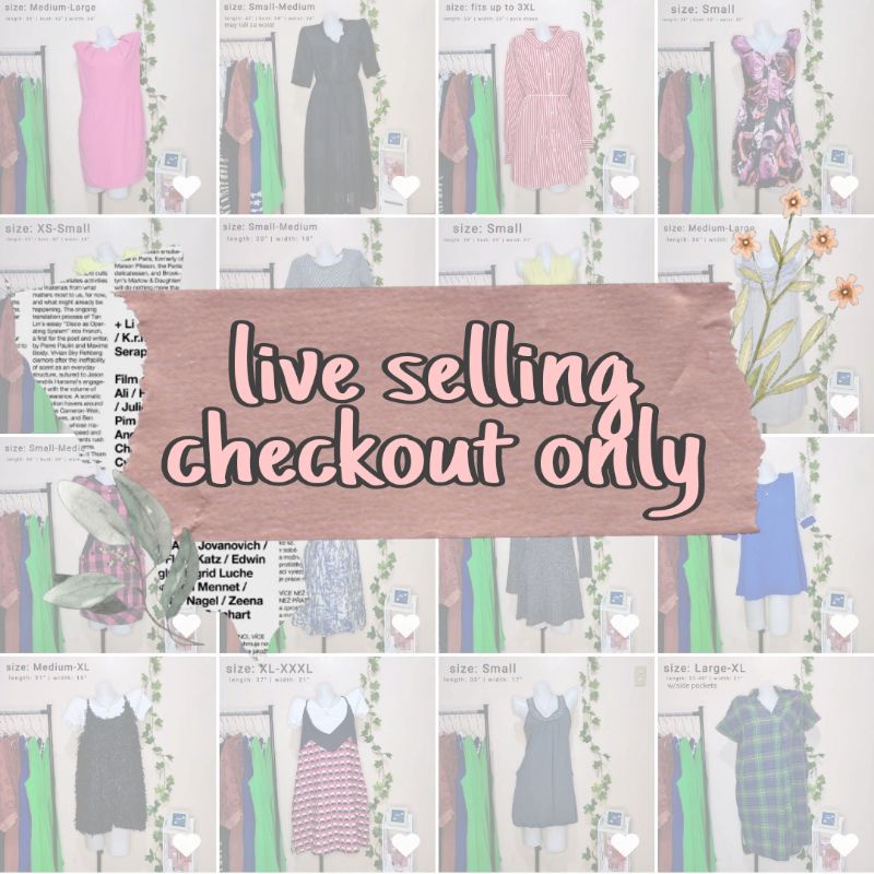 Preloved Clothes (live selling checkout only) Shopee Philippines