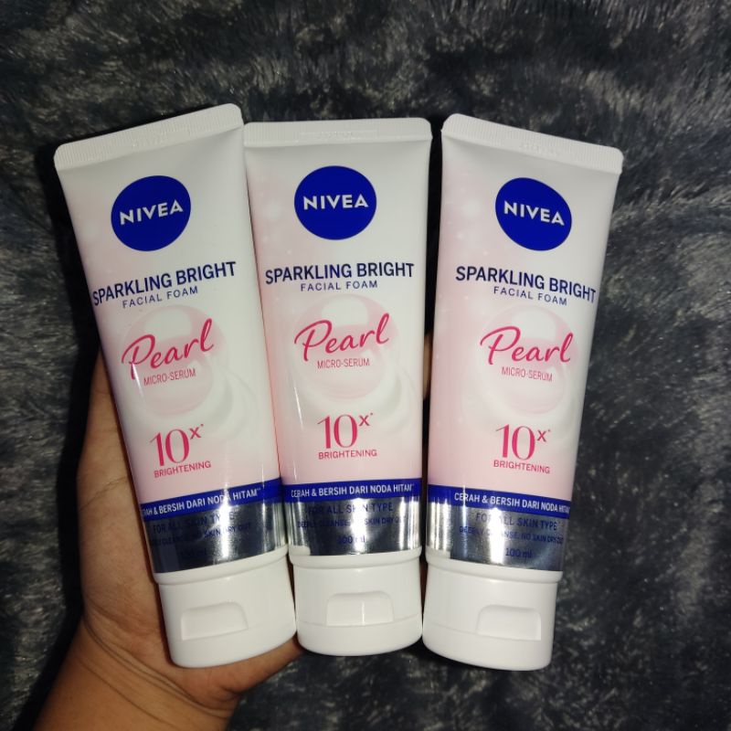 Nivea Sparkling White Whitening / Nivea Sparkling Bright Facial Foam
