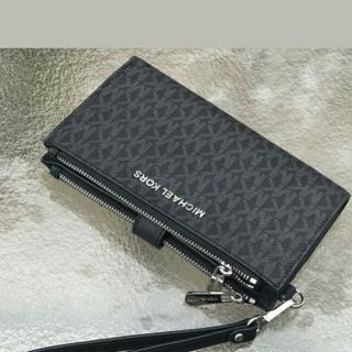 mk double zipper wallet