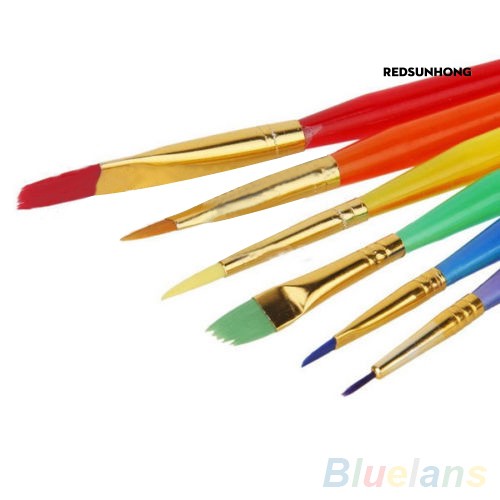 COD↫ 6 Pcs Cake Icing Decorating Painting Brush Fondant Dusting Sugarcraft DIY Tool(K32)