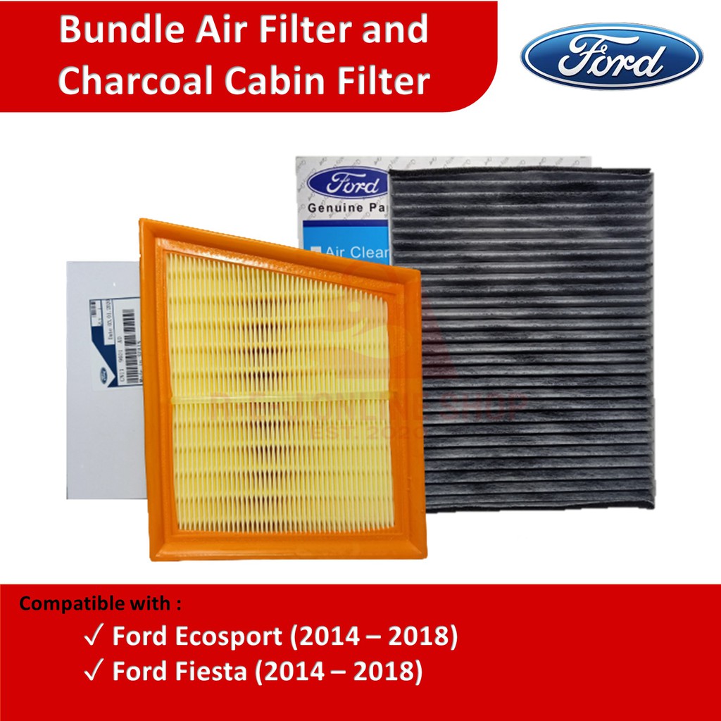 Bundle Air Filter & Charcoal Cabin Ford Ecosport 2014 2018, Ford