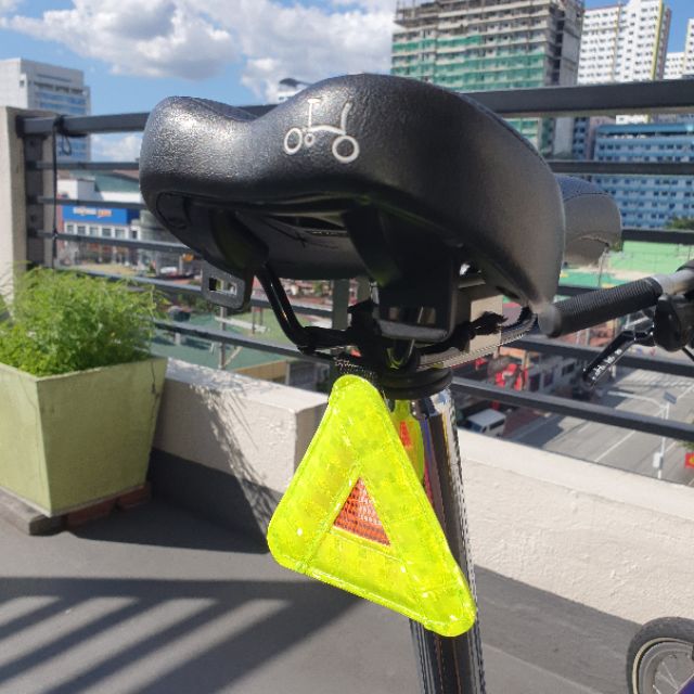 reflective triangle bike