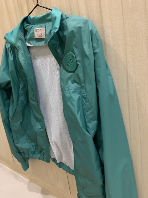 green bench jacket