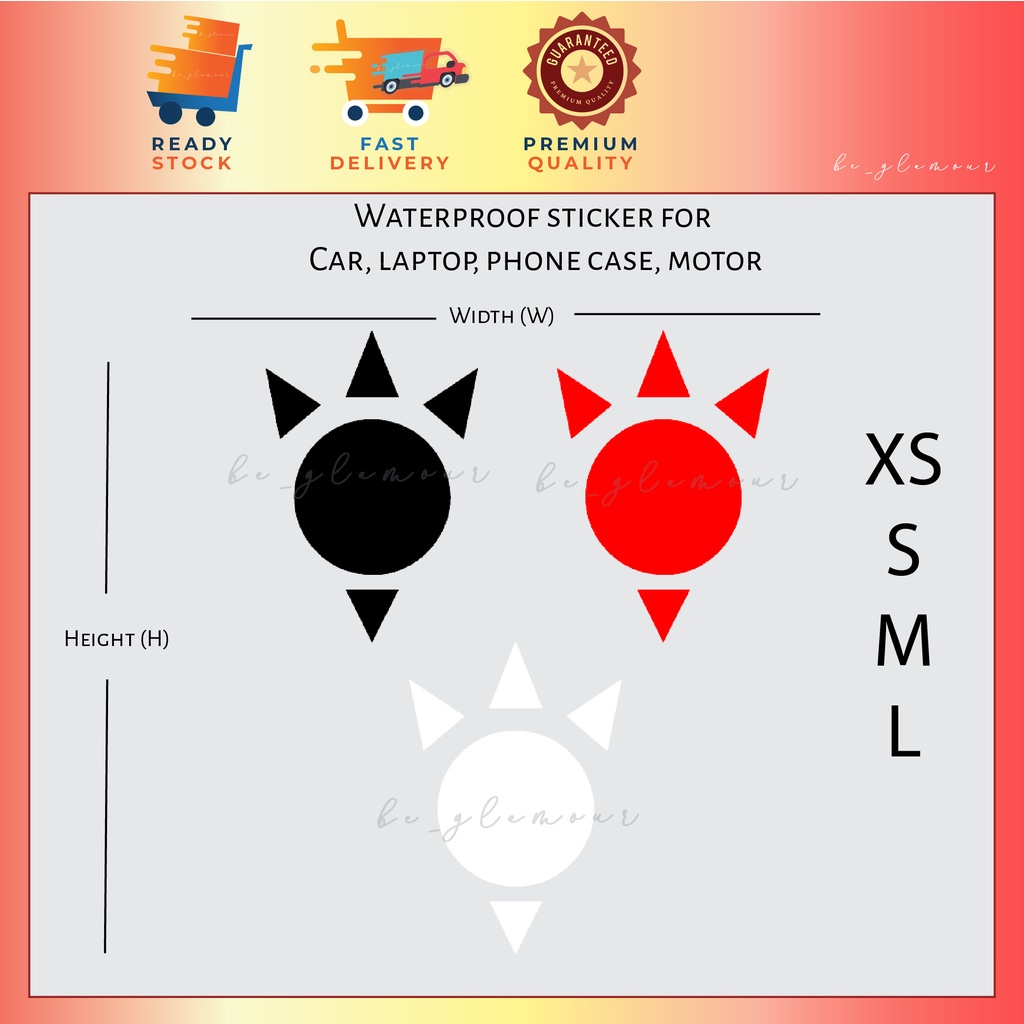 One Piece Celestial Dragon brands logo Sticker Reflective noble Kereta