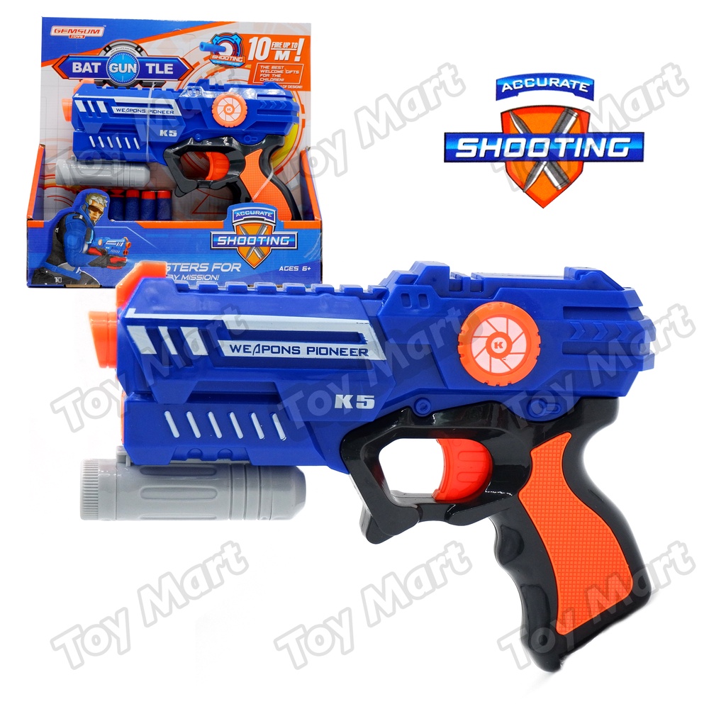 GENSUM NERF Semi Auto Pistol Blaster w/ Soft Bullets G Nerf Gun Toy  Blasters Set | Shopee Philippines