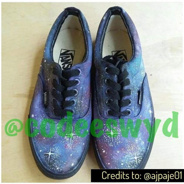 galaxy custom shoes