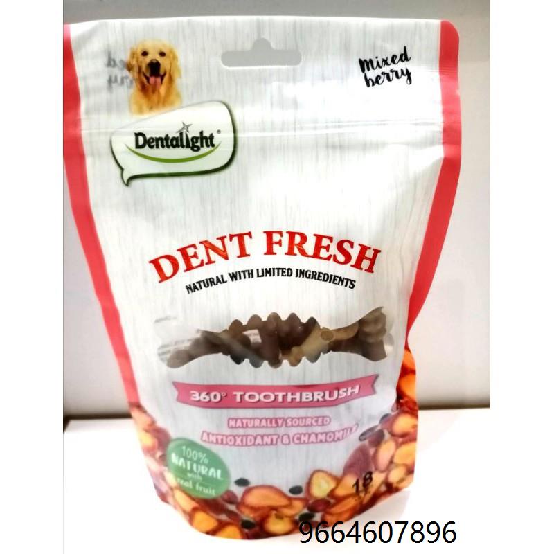 Dentalight Dentfresh 360 Toothbrush Dog Treats 150g Shopee Philippines
