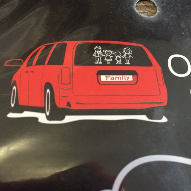 minivan family stickers