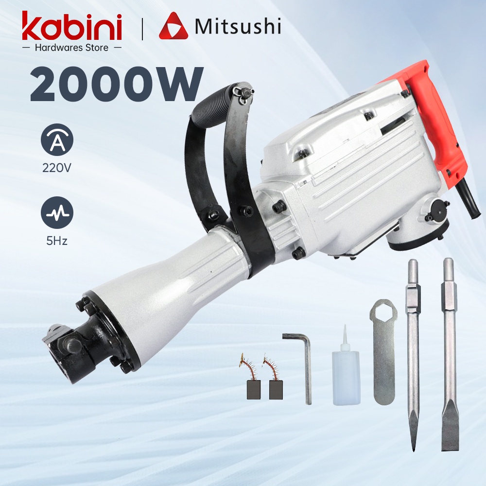 Mitsushi MBPC65A 2000W 220V Demolition Hammer/Chipping Gun Heavy Duty