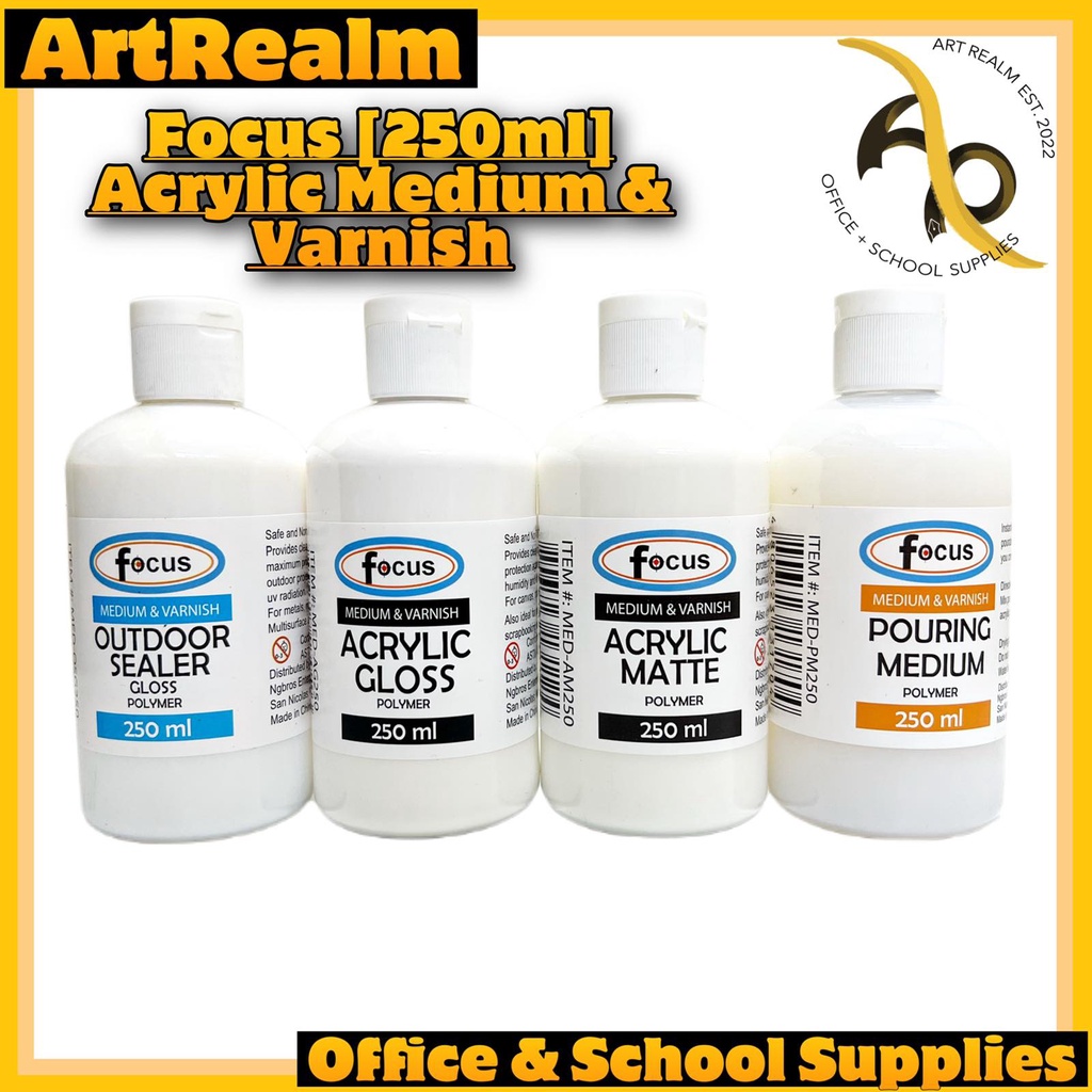 Focus [250ml] Acrylic Medium & Varnish Shopee Philippines