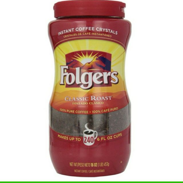 Folger's Classic Roast Instant Coffee,455g Shopee Philippines