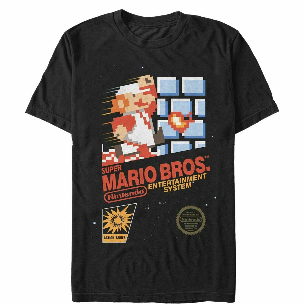 2020 Nintendo Nes Super Mario Bros Mens Black Gildan T Shirt Shopee Philippines - roblox robux currency mens black t shirt tee shirt gift xx large