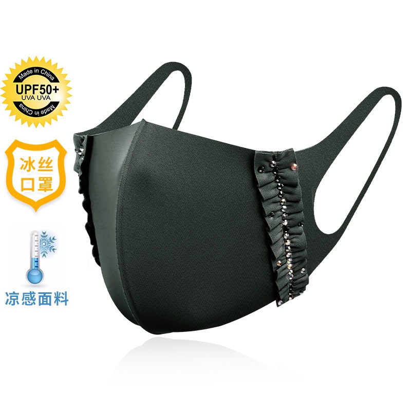 ♚☑Fungus ice silk mask creative personality summer sunscreen 