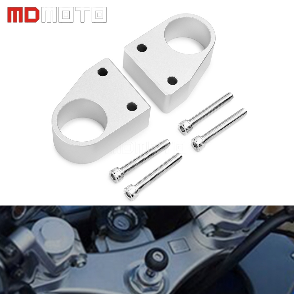 Motorcycles CNC HandleBars Riser Handle VFR800 Bar Offset Handlebar