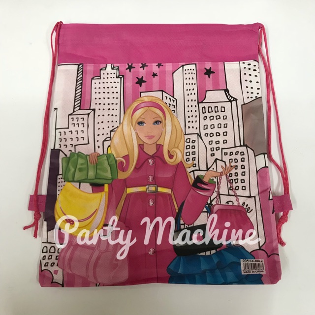 barbie drawstring bag