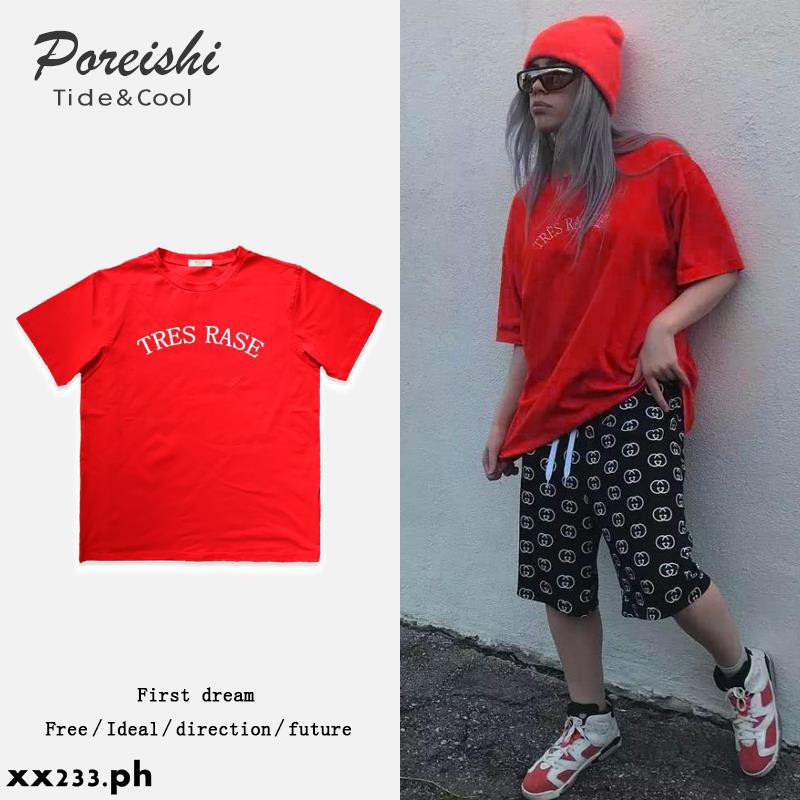 billie eilish red t shirt