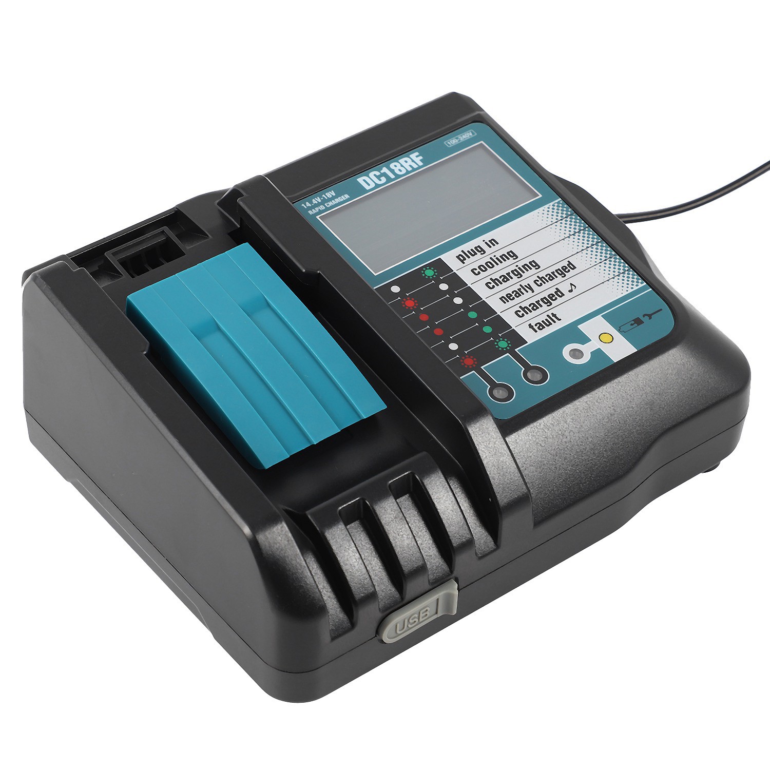 Cod 14 4v 18v Li Ion Battery Charger For Makita Dc18rf Bl10 Us Plug Shopee Philippines