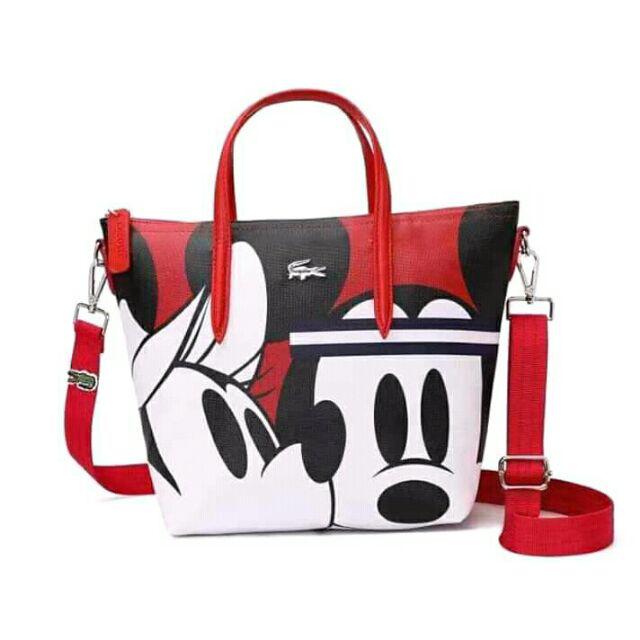 lacoste mickey mouse bag