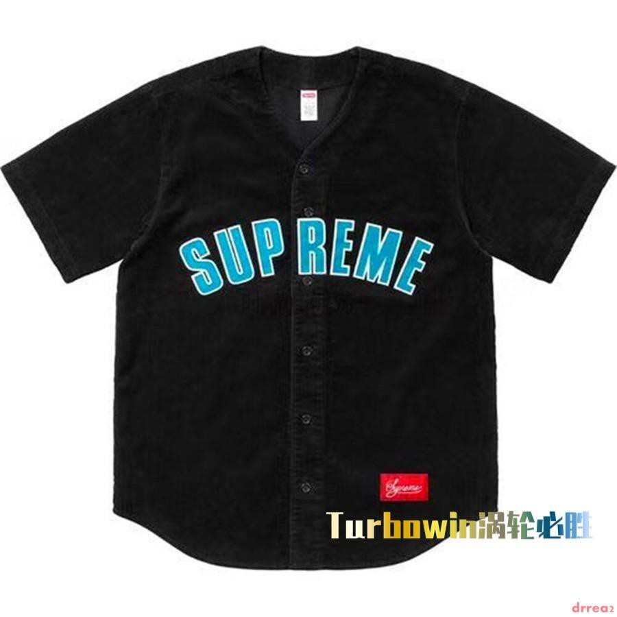 supreme baseball shirt