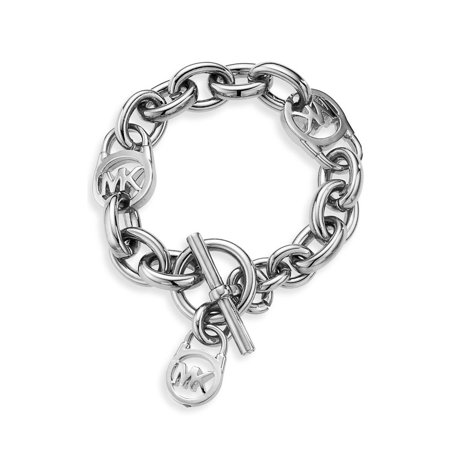 silver bracelet michael kors