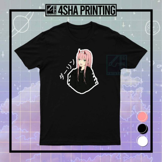 ZERO TWO ADIDAS DARLING IN FRANXX AESTHETIC TSHIRT | Shopee Philippines